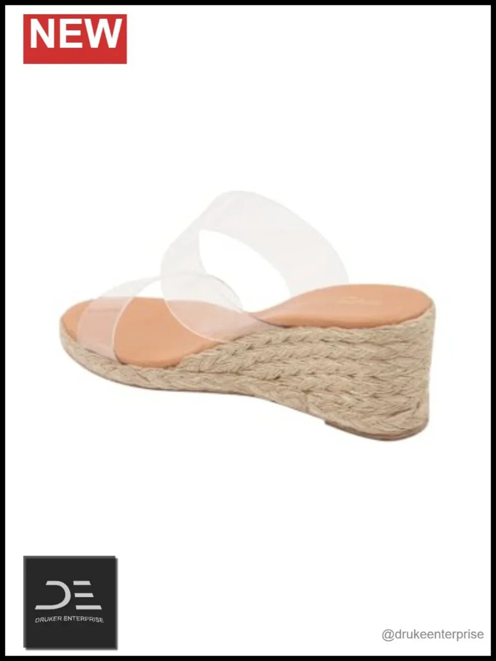 Espadrille Wedge Sandals Slip-On Open Toe Cushioned Insole